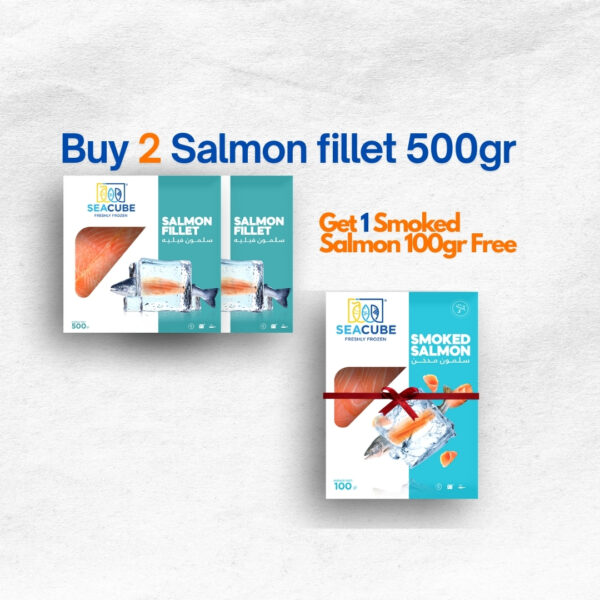 Buy 2 Salmon Fillet 500gr & Get 1 Smoked salmon 100 gr - Image 2