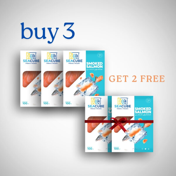 Buy 3 smoked salmon 100gr and get 2 free - Image 2