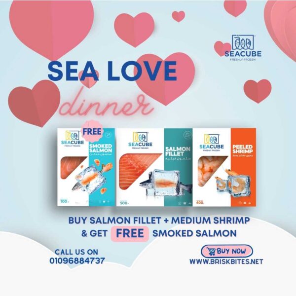 Buy Salmon Fillet + Medium Shrimp & Get Free Smoked salmon