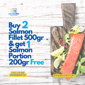 Buy 2 Salmon Fillet 500gr and get 1 Salmon Fillet portion 200gr