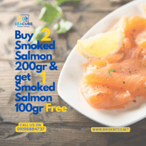 Buy 2 Smoked Salmon 200gr and get 1 Smoked Salmon 100gr Free
