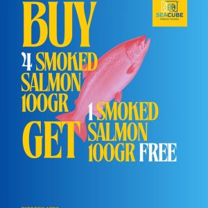 Buy 4 Smoked Salmon Fillet 100gr and get 1 Smoked Salmon 100gr Free