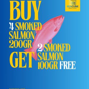 Buy 4 Smoked Salmon Fillet 200gr and get 2 Smoked Salmon 100gr Free